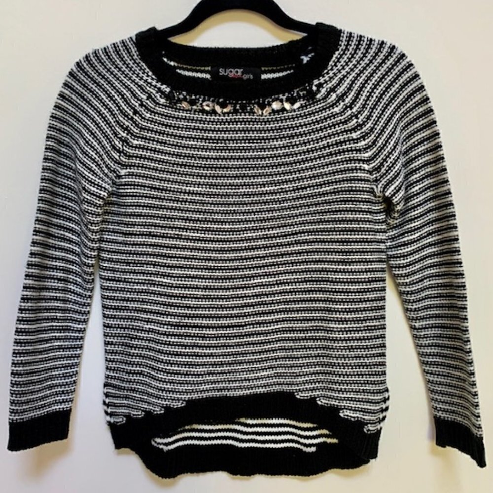 3/$15 Sale SUGAR RUSH Girl's Embellished Sweater L